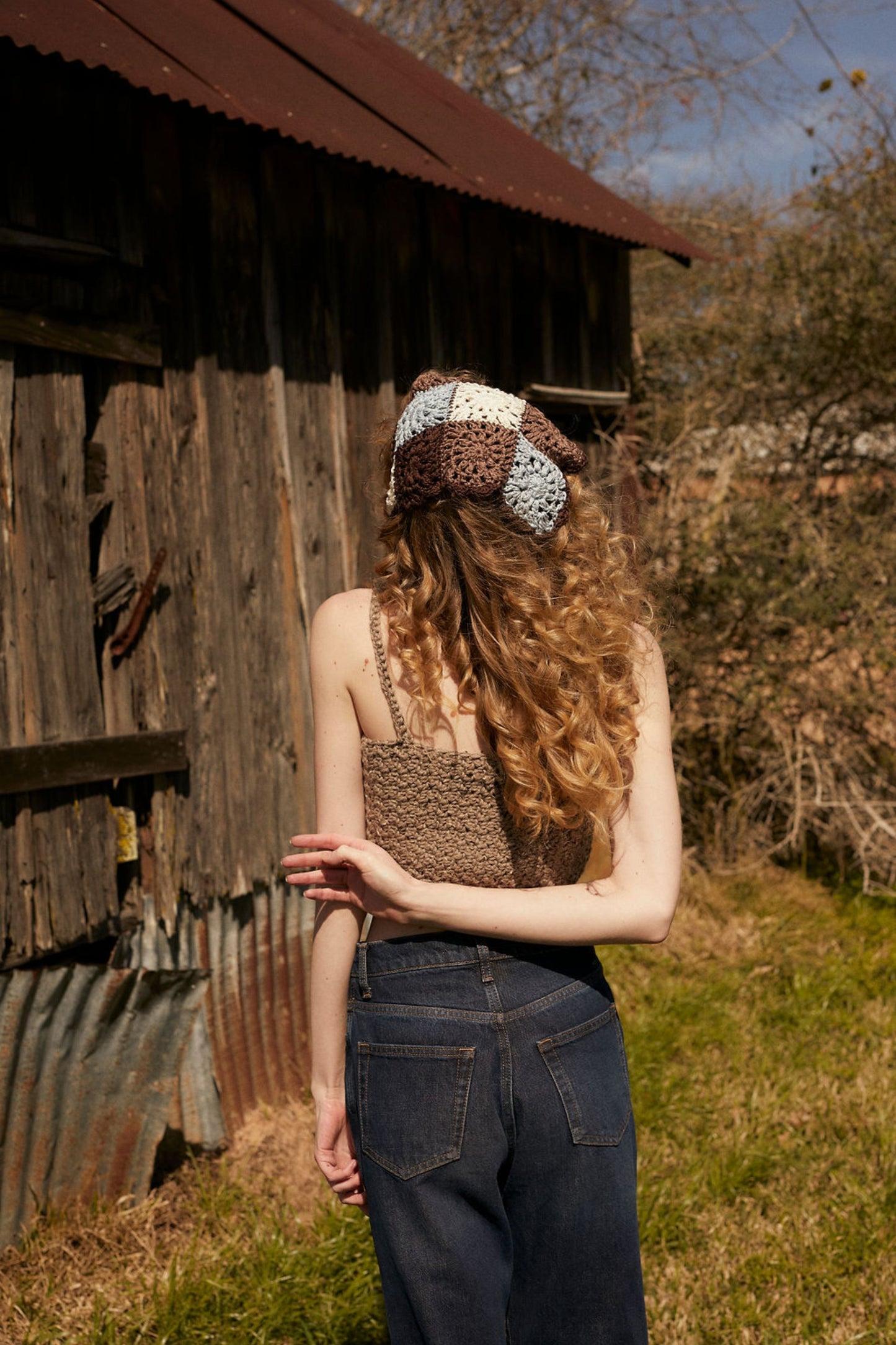 Clover hair kerchief