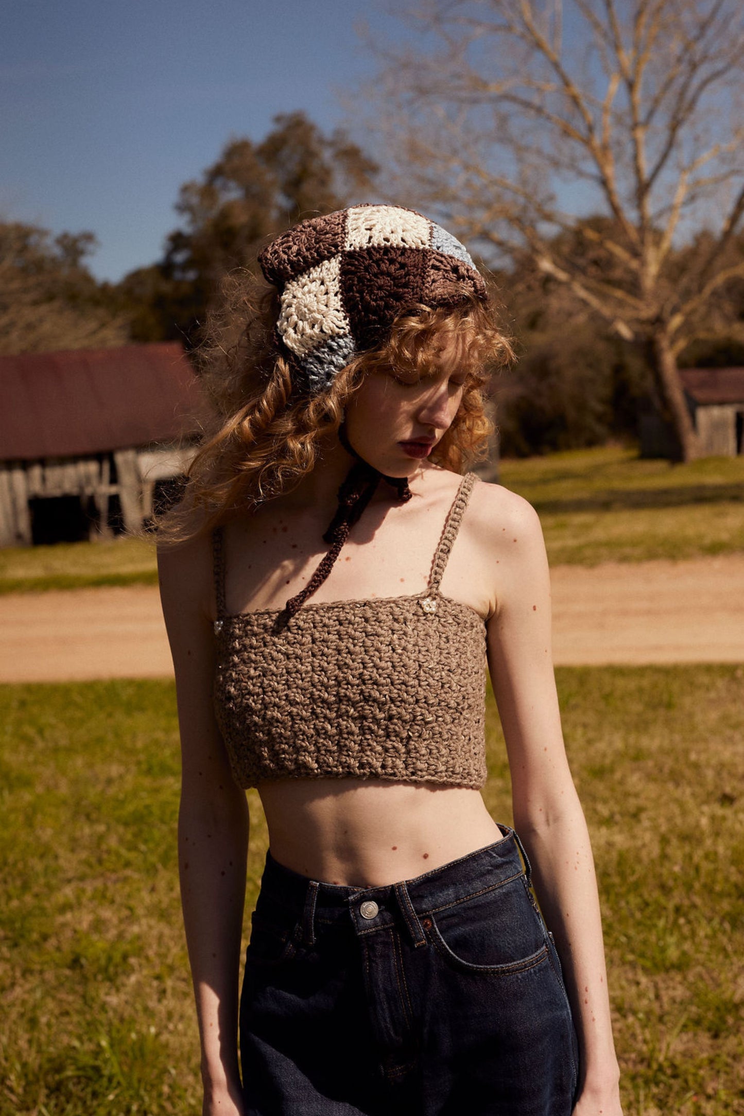 Clover hair kerchief