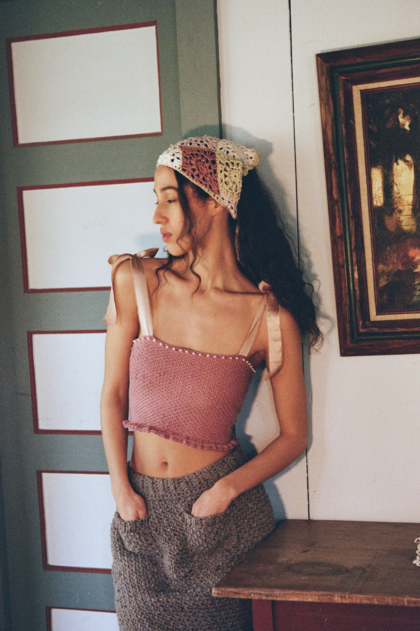 Clover hair kerchief
